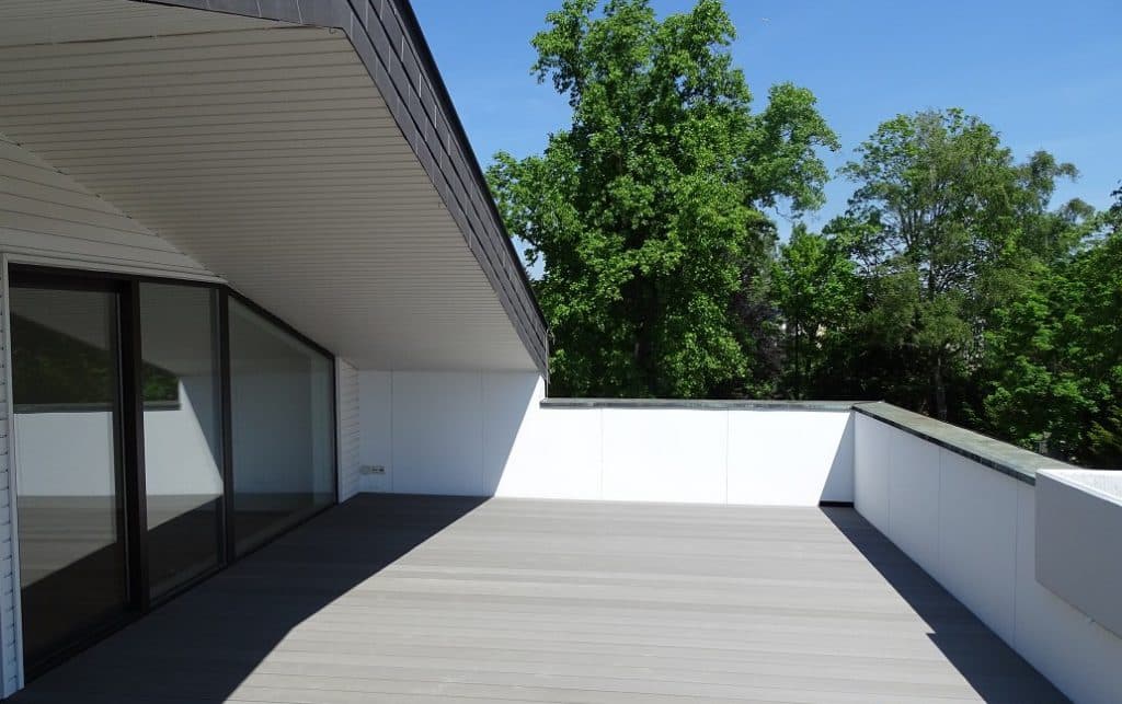 Fertige Dachterrasse