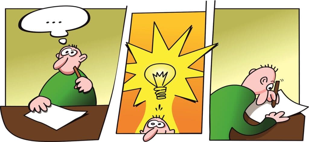 Illustration zum Thema Geschäftsidee — Refugia bietet Räume für Ideen